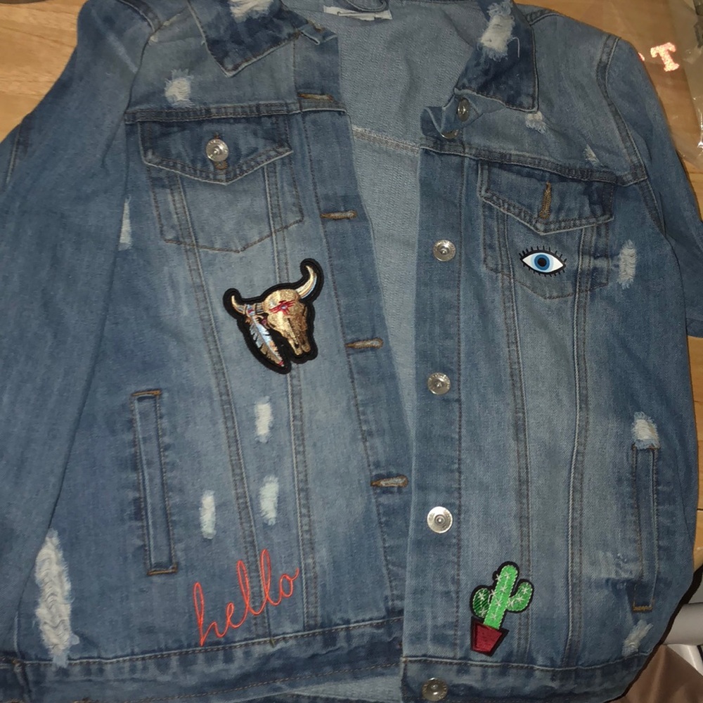 Large jean jacket. New without tags